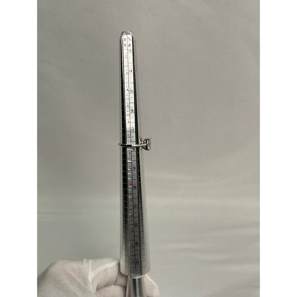 Estate Jewelry Square Cushion Cut Silver Cocktail Ring Sz 7.5 - Picture 8 of 15